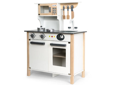 Wooden Play Kitchen Kids Kitchen Set Pretend Playset